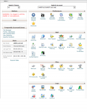 Cpanel Admin Page